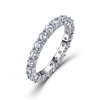 Valentina Eternity Moissanite Ring in S925 sterling silver