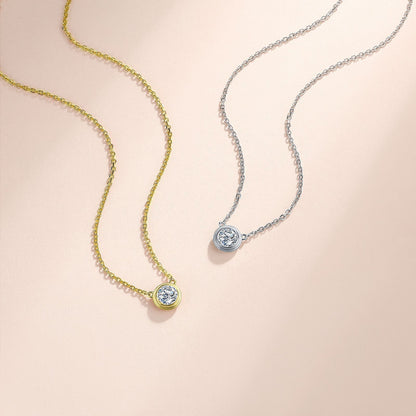 Isabella Bubble Pendant Necklace in 14K gold plated finish