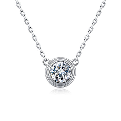 Isabella Moissanite Bubble Pendant Necklace in S925 sterling silver
