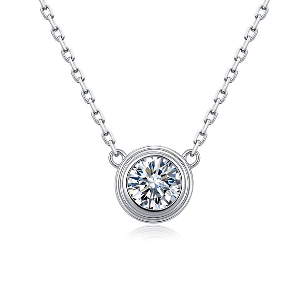 Isabella Moissanite Bubble Pendant Necklace in S925 sterling silver