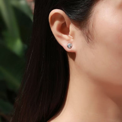 Isabella Moissanite Stud Earrings