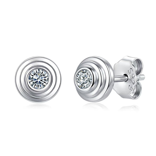 Isabella Moissanite Stud Earrings
