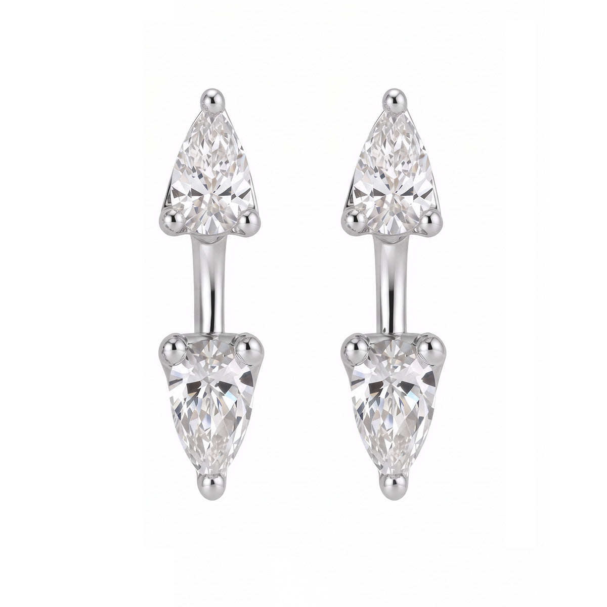 Élan Pear Moissanite Earrings