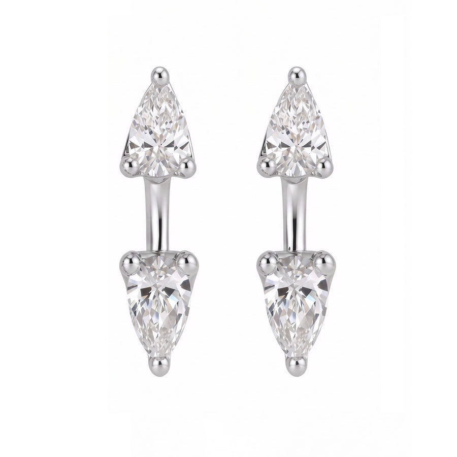 Élan Pear Moissanite Earrings