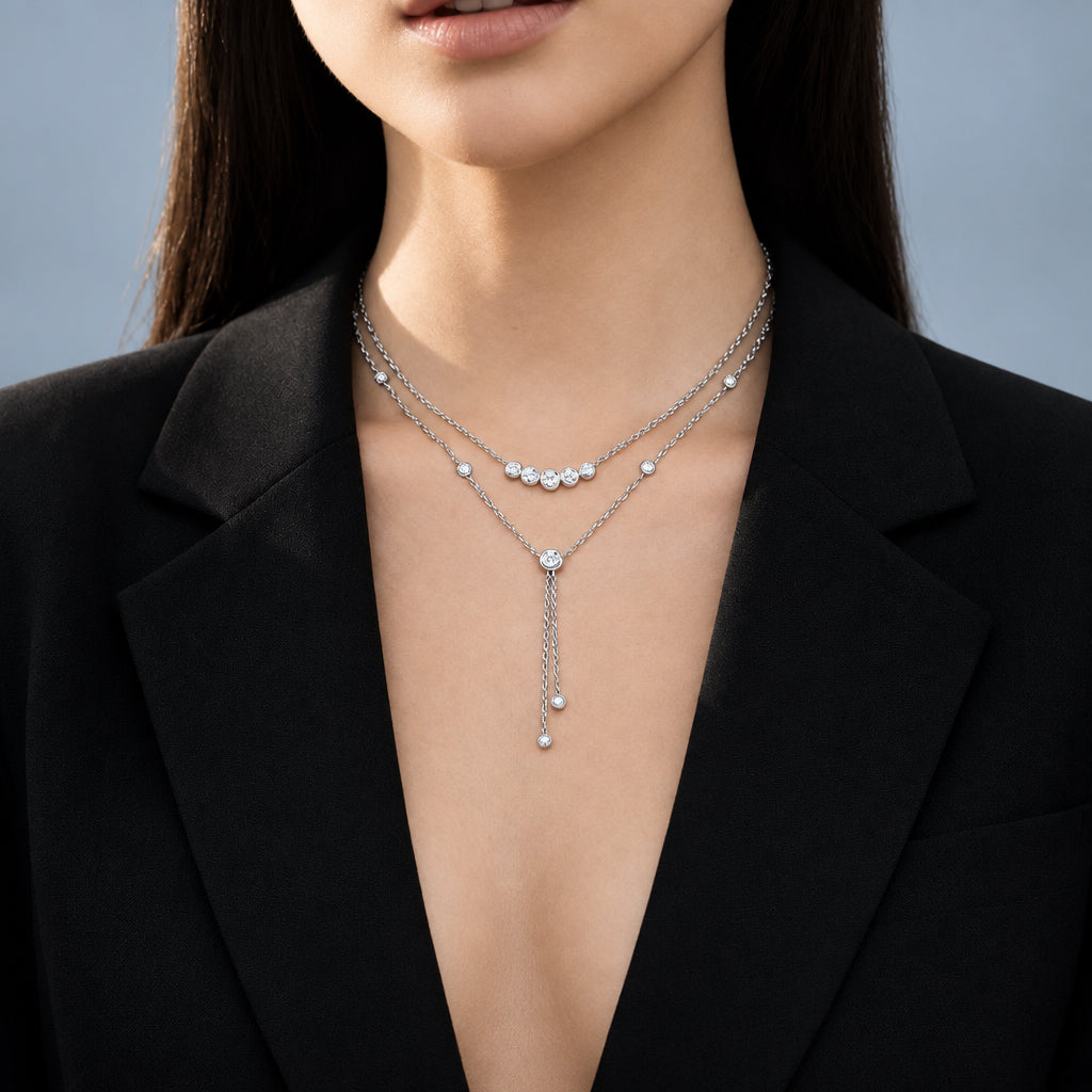 Bubble Y Necklace
