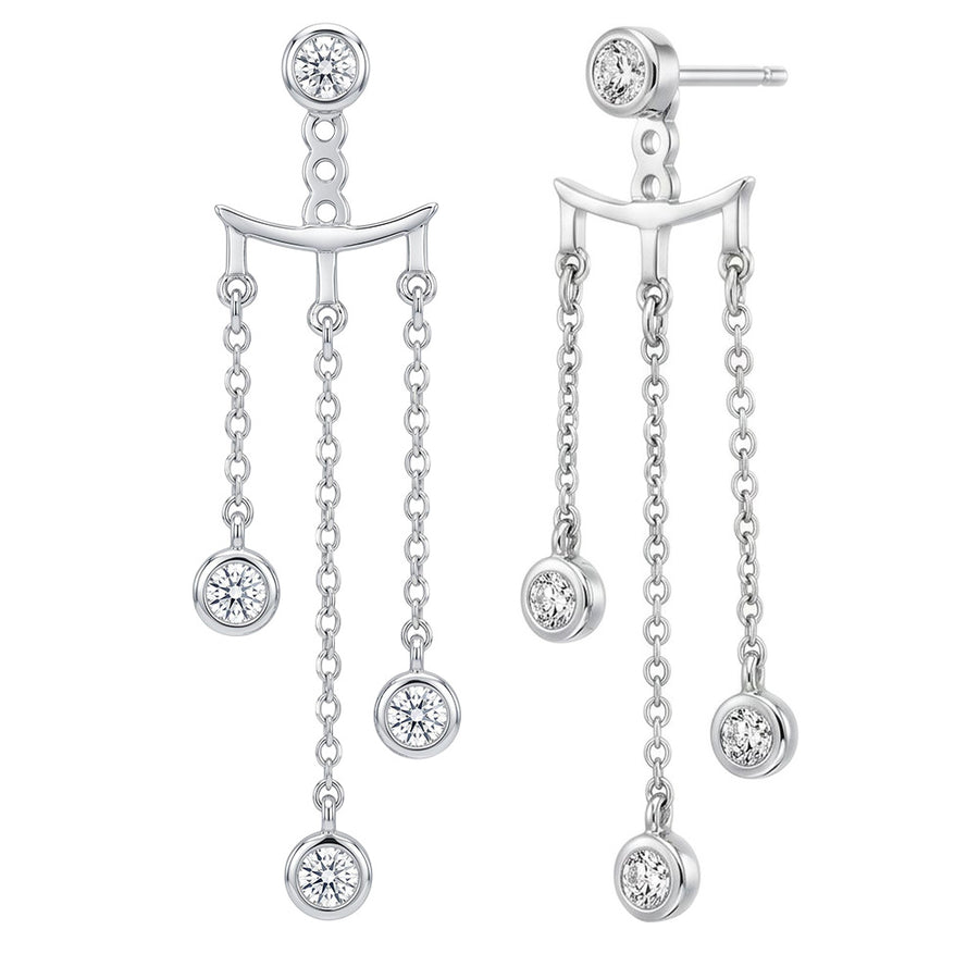 Paloma Moissanite Bubble Earrings