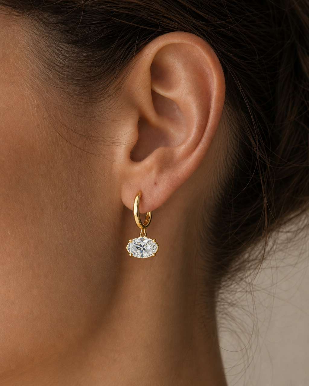 Camille Oval 3 Carat Earrings