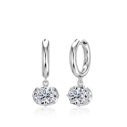 Camille Oval 3 Carat Earrings