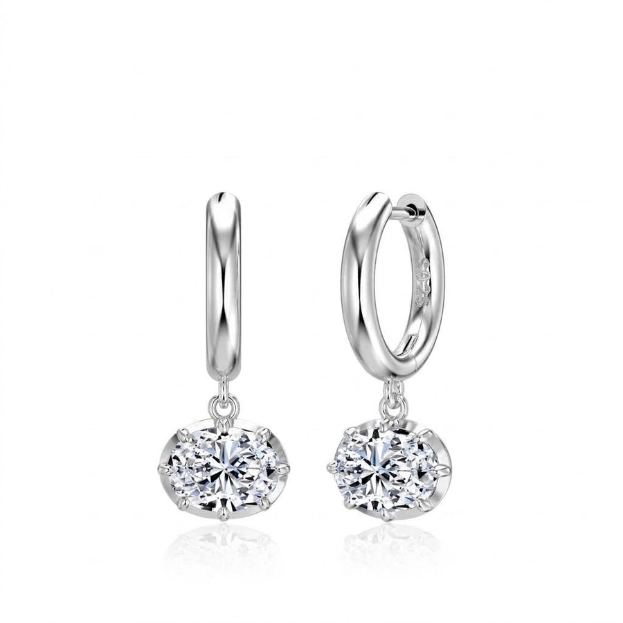 Camille Oval 3 Carat Earrings