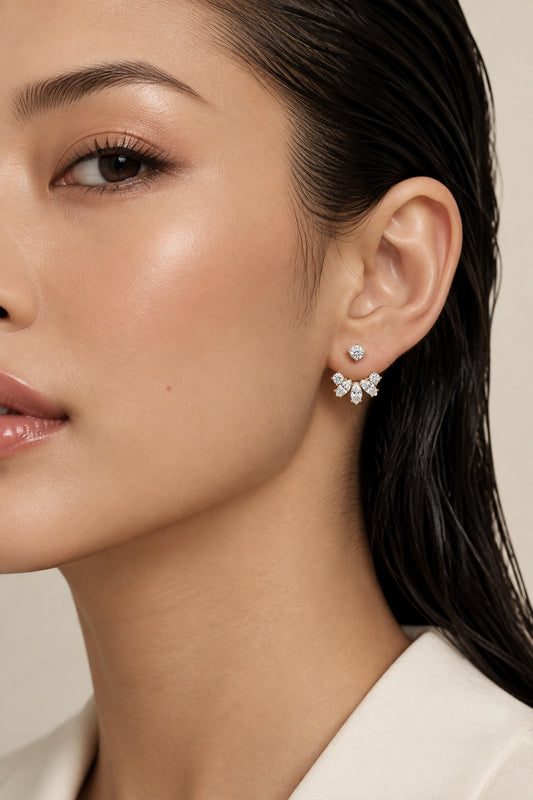 Delphine Dual-Wear Stud Earrings