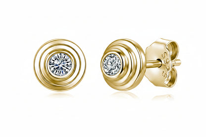 Isabella Moissanite Stud Earrings