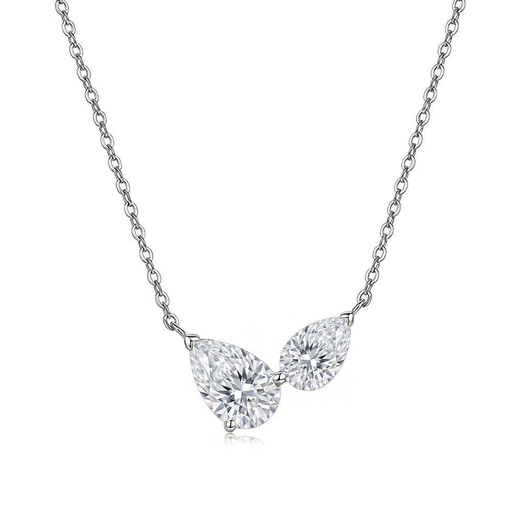 Lucía Pear Double Stone Necklace