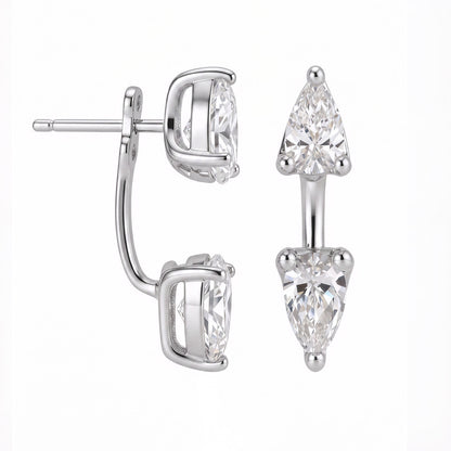 Élan Pear Moissanite Earrings