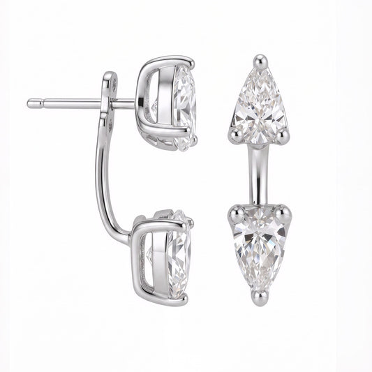 Élan Pear Moissanite Earrings