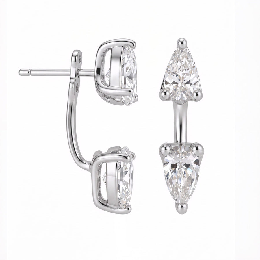 Élan Pear Moissanite Earrings
