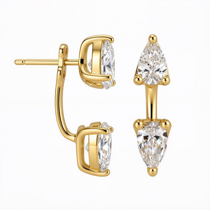 Élan Pear Moissanite Earrings