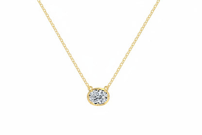 Camille 2-Carat Oval Moissanite Pendant Necklace