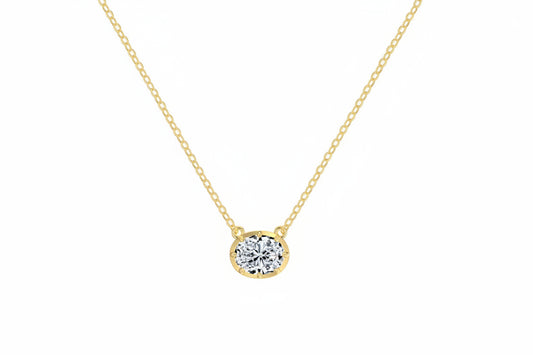 Camille 2-Carat Oval Moissanite Pendant Necklace