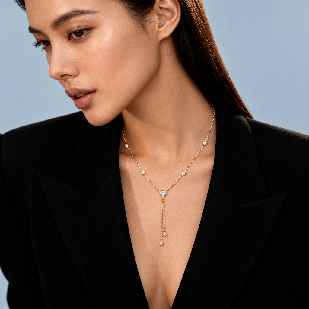 Bubble Y Necklace