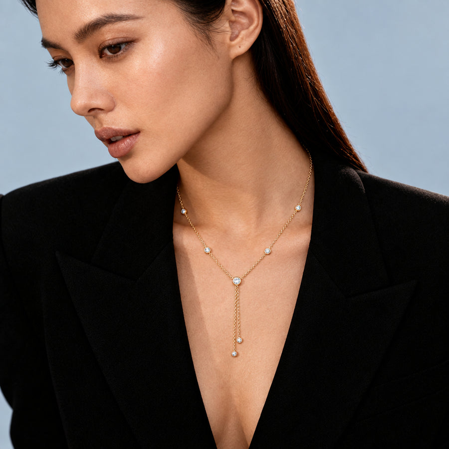 Bubble Y Necklace