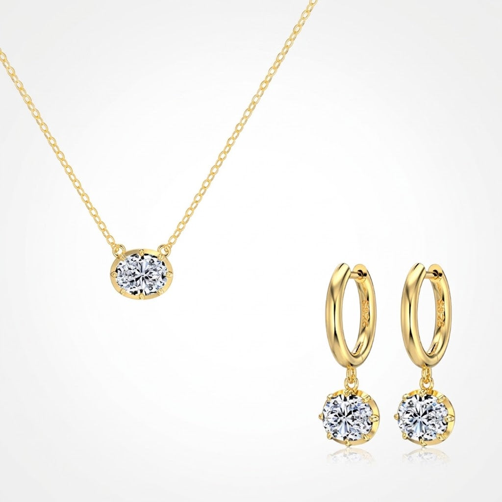 Camille Oval 3 Carat Earrings